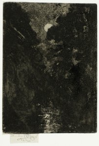 Bäume im Mondlicht von Theodore Roussel