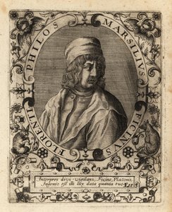 Marsilio Ficino, italienischer Gelehrter von Theodore de Bry
