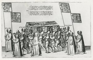 Der Trauerzug von Sir Philip Sidney auf dem Weg zur St. Pauls Kathedrale, 1587