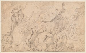 Die Gefährten des Odysseus öffnen den Beutel der Winde von Theodore van Thulden