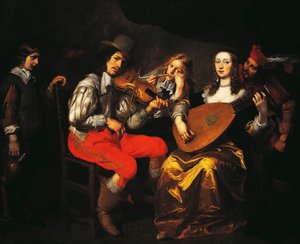 Das Konzert, von Theodor van Thulden, ca. 1650 von Theodore van Thulden