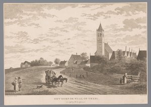 Ansicht des Dorfes De Waal auf Texel