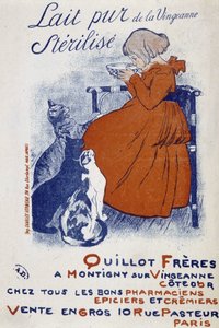 Werbeplakat für die reine Milch der Vingeonne