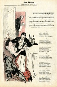 Letzte Seite der Zeitschrift Gil Blas Nr. 4 vom 22. Januar von Théophile Alexandre Steinlen