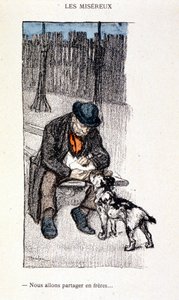 Die Elenden: Wir werden wie Brüder teilen (Meister und sein Hund) - in „Im Leben“ von Steinlen