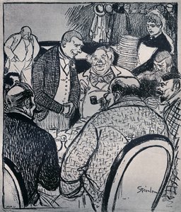 Pariser Café-Szene von Théophile Steinlen