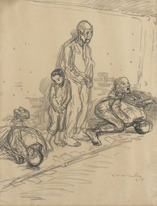 Die Geiseln von Théophile Alexandre Steinlen