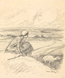 Die Schäferin von Théophile Alexandre Steinlen