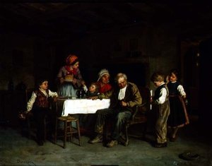 Eine Überraschungsparty von Theophile Emmanuel Duverger