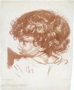 Studie, Kopf eines Jungen, ca. 1777 von Therèse Éléonore Lingée
