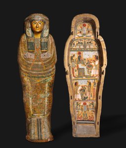 Sarg von Nesykhonsu, Theben, späte 21. bis frühe 22. Dynastie von Third Intermediate Period Egyptian