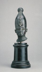 Kopf des Gottes Osiris (Bronze) von Third Intermediate Period Egyptian