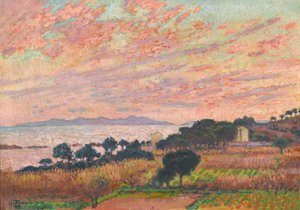 Die Bucht bei Sonnenuntergang Saint Clair, 1916