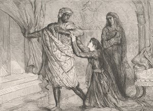 Weg!: Platte 7 aus Othello Akt 3, Szene 4, geätzt 1844, nachgedruckt 1900