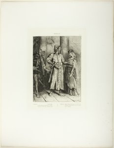 Ehrlicher Iago, Desdemona muss ich dir überlassen, Platte 4 (Akt 1, Szene 3), aus Othello von Théodore Chassériau