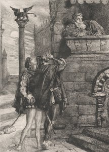 Erwache! Was ho! Brabantio! Diebe! Diebe!: Platte 1 aus Othello Akt 1, Szene 1, 1844 von Théodore Chassériau