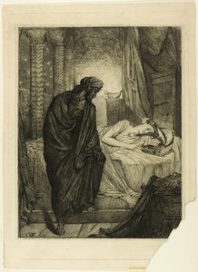 Doch sie muss sterben, Tafel elf aus Othello von Théodore Chassériau