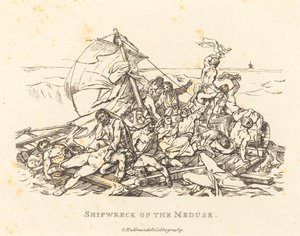 Schiffbruch der Medusa von Théodore Gericault and Nicolas Toussaint Charlet