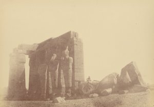 Nahansicht des Kolosses des Ramasseum von Théodule Devéria