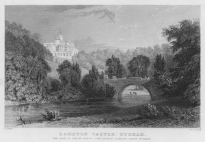 Lambton Castle, Durham, der Sitz von John-George Lambton, Baron Durham (Stich)