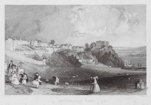 Nottingham Park (Gravur) von Thomas (after) Allom