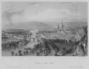 Rouen an der Seine (Stich)