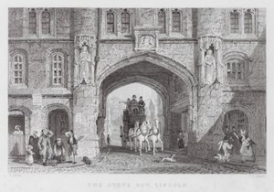 The Stone Bow, Lincoln (Stich) von Thomas (after) Allom