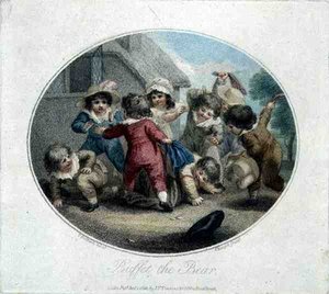 Buffet der Bär, graviert von Charles Knight, veröffentlicht von J.F. Tomkins von Thomas (after) Stothard