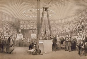 Prinz Albert legt den ersten Stein der neuen Royal Exchange, London, 17. Januar 1842