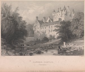 Cawdor Castle, Narnshire (veröffentlicht von G. Virtue); Seite 59 (Band Eins) von Thomas Barber