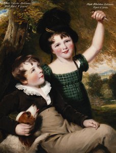 Porträt von Thomas Osborne Bateman, 8 Jahre alt, mit seinem Bruder, Hugh Athelstan, 6 Jahre alt, 1818