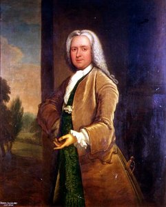 Porträt von Denzil Suckling (gest. 1744) von Thomas Bardwell
