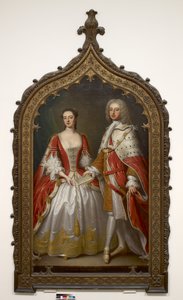 Thomas Fermor, 1. Earl of Pomfret und Henrietta Louisa, Countess of Pomfret, ca. 1750 von Thomas Bardwell