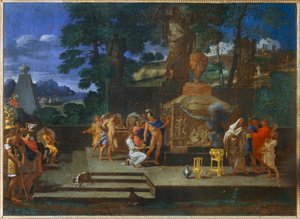 Alexandre am Grab von Achilles von Thomas Blanchet