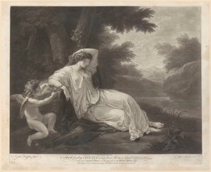 Cupido findet Aglaia schlafend von Thomas Burke