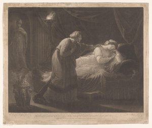 Penelope wird von Euryclea geweckt von Thomas Burke