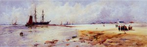 Fischerleute am Katwyk-Strand von Thomas Bush Hardy
