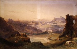 Edinburgh von den Salisbury Crags von Thomas Charles Leeson Rowbotham