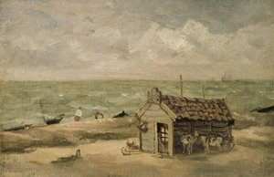 Eine Fischerhütte am Meer