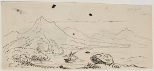 Landschaftsskizze, 1841 von Thomas Cole
