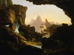 Das Nachlassen der Flut des Deluge von Thomas Cole