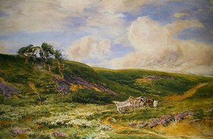 Landschaft mit Karren von Thomas Collier