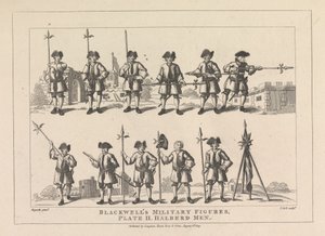 Blackwells Militärfiguren, Tafel II, Hellebardenträger