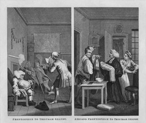 Frontispiz zu Tristram Shandy, 1808, 1827