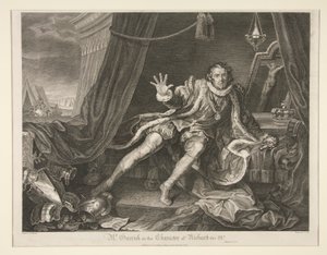 Mr. Garrick in der Rolle von Richard III