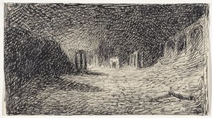Ruinen bei Nacht