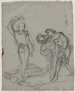Duell nach dem Maskenball, ca. 1857 von Thomas Couture