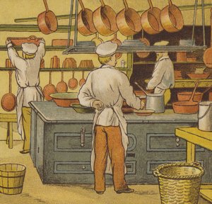 Caen: die Hotelküche von Thomas Crane
