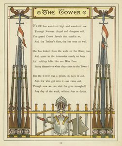 Vers über den Tower of London mit Bildern von Rüstungen und Waffen von Thomas Crane