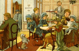 Viktorianische Ferien - Erfrischungen im Buffet von Thomas Crane